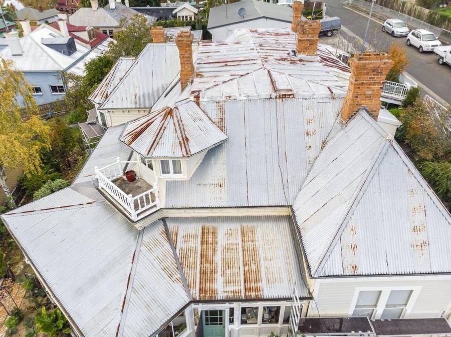 Heritage iron, heavy rust — finished in charcoal before